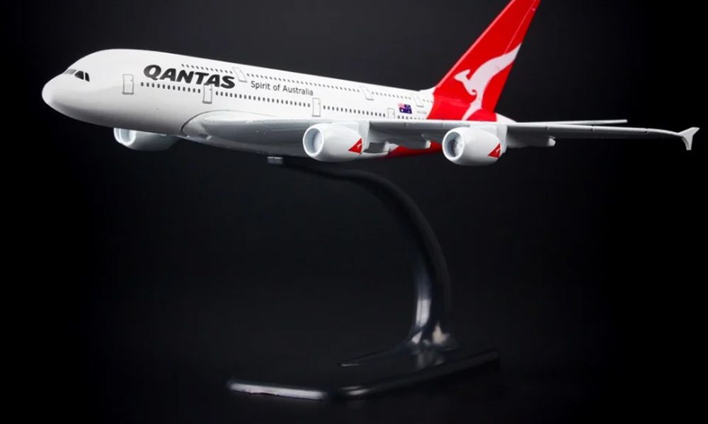 Mô hình Máy bay Quantas Airbus A380 20cm Everyfly